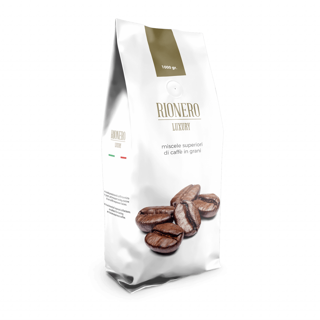 Caffe in grani - Miscela Luxury - CONFEZIONE DA 1KG - Rionerocaffe