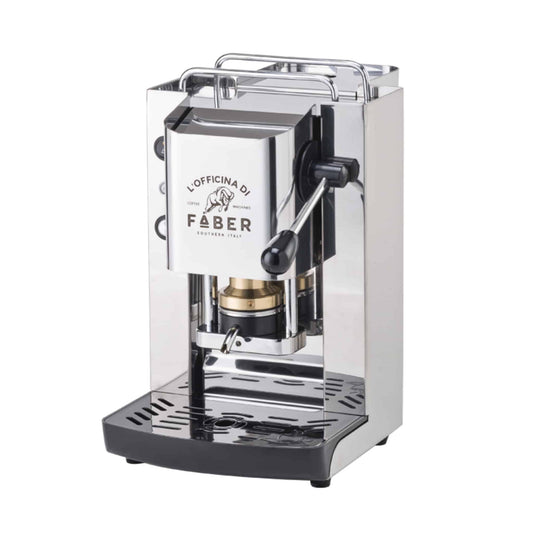 FABER PRO TOTAL INOX BASIC - MACCHINA PER CAFFE'' - PRESSACIALDA IN OTTONE - ELETTROVALVOLA E TERMOSTATO 95 - TELAIO IN ACCIAIO - Rionerocaffe